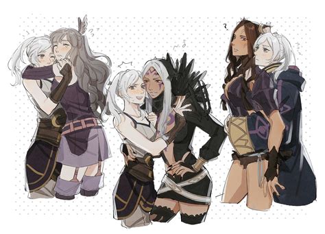 Robin Robin Sumia Aversa And Panne Fire Emblem And 1 More Drawn