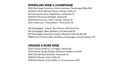 Altovino Wine List