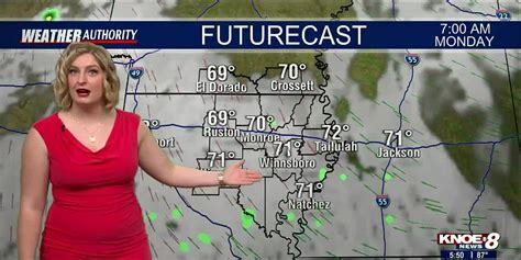 Knoe Sunday Evening Forecast With Meteorologist Lucy Doll