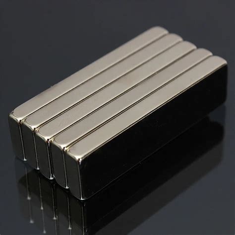 5pcs 40 X10 X 4mm Big N52 Strong Rectangle Block Bar Fridge Magnets
