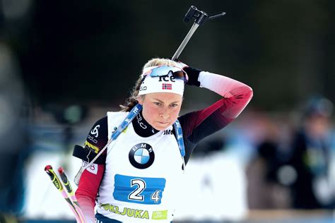 Ingrid landmark tandrevold startade torsdagens skidskyttesprint starkt och låg på en nionde plats efter två skjutningar med en bom. Skiskyting, Ingrid Landmark Tandrevold | Skuddsikre Norge ...