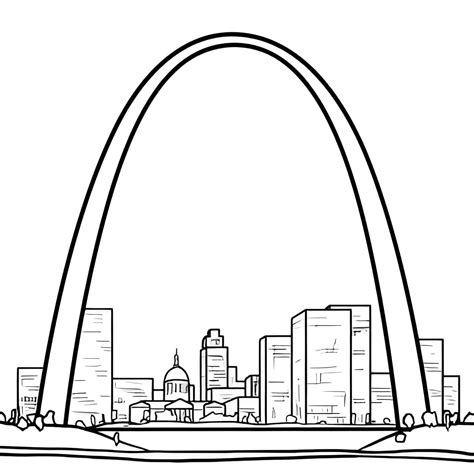 Gateway Arch Coloring Page Download Print Or Color Online For Free