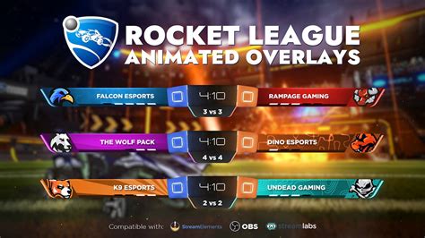 Animated Rocket League Scoreboard Overlay Dm Designs