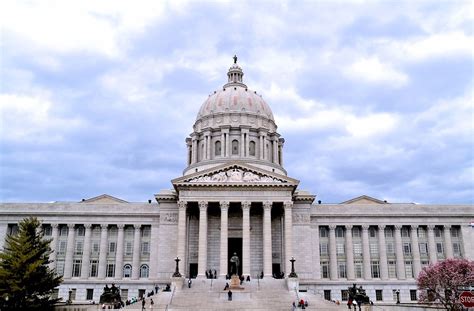 Missouri State Capitol Building In Jefferson City Missouri Encircle