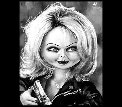 Bride Of Chucky Tiffany Valentine Jennifer Tilly Doll Horror Dark Art