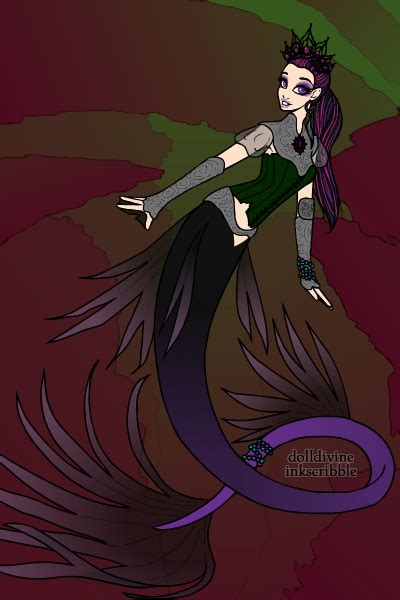 Raven Queen Mermaid By Gothvalkyrie