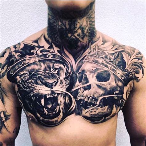 22 Trendy Badass Tattoo Ideas For Men What Kind Suits You Best Cool Chest Tattoos Full