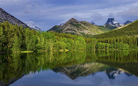 Alberta Lake Canada Hd Desktop Wallpapers 4k Hd