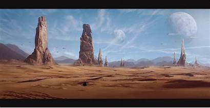 Desert Arrakis Artstation Dune Matte Painting Sci