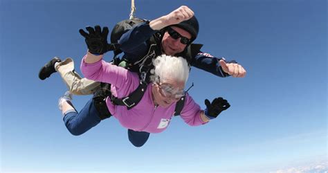 Different skydiving systems have different limits. VIDEO: 80 Year Old Grandma Almost Dies In Freak Skydiving ...