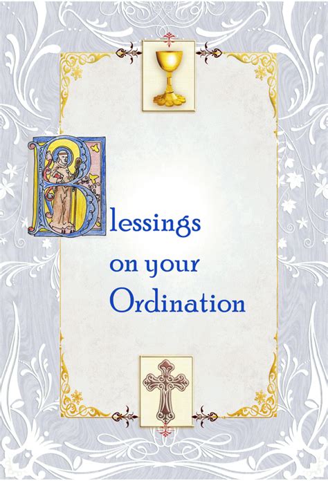 Ordination Day Religious Cards Or79 Pack Of 12 2 Designs