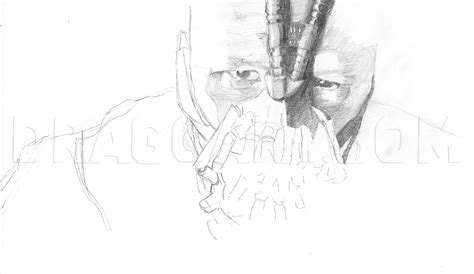 How To Draw Bane The Dark Knight Rises Step By Step Drawing Guide