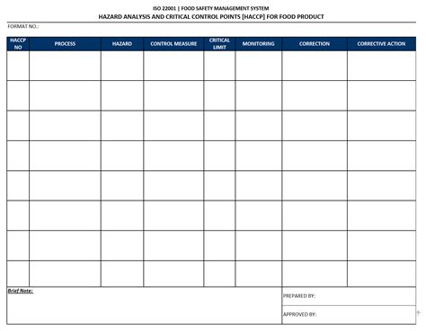 Safety Analysis Report Template