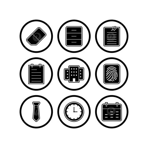 Commercial Use Vector Hd Png Images 9 Office Icons For Personal And