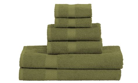 Impressions Bolingbroke Eco Friendly Cotton 6 Pieces Towel Set Forest