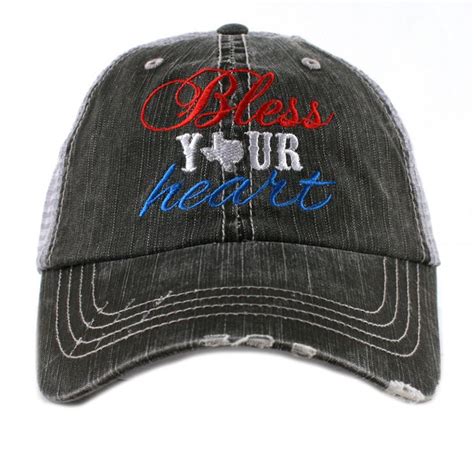 Katydid Bless Your Heart Texas Womens Trucker Hat Trucker Hat Womens Headwear Online