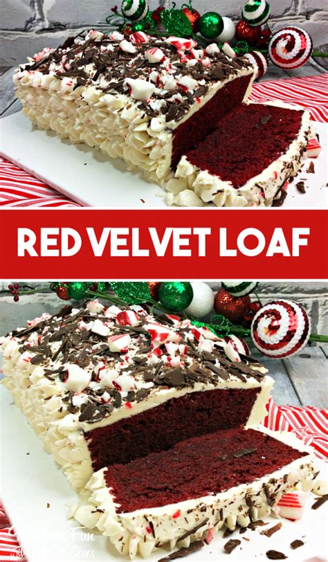 You can add more fusion like apple and cinnamon cashew nut cake, caramel apple cupcakes. Christmas Red Velvet Loaf - Kitchen Fun With My 3 Sons