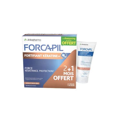 FortÉ Pharma Forcapil Fortifiant Kératine 180 Gélules Shampooing