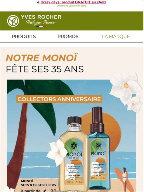 Yves Rocher CH L icône MONOÏ à partir de CHF 4 90 Milled