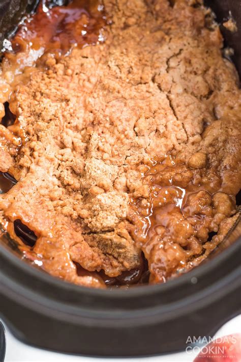 Apple Cobbler: Crockpot Desserts: Crockpot apple cobbler