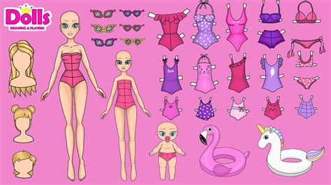 Printable Dress Up Paper Dolls At Babe Adventure In A Box Images