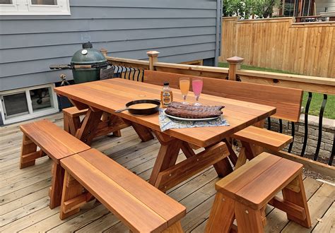 Forever Wood Picnic Tables Built To Last Decades Forever Redwood