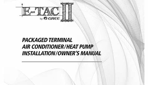 GREE ELECTRIC ETAC2-07HC230VA-A MANUAL Pdf Download | ManualsLib