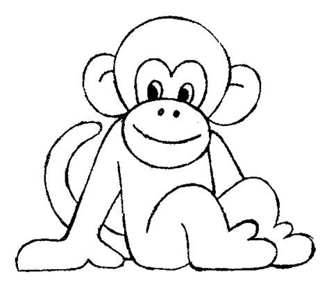 Cute Monkeys Coloring Pages