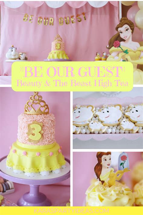 Karas Party Ideas Be Our Guest Beauty And The Beast High Tea Karas