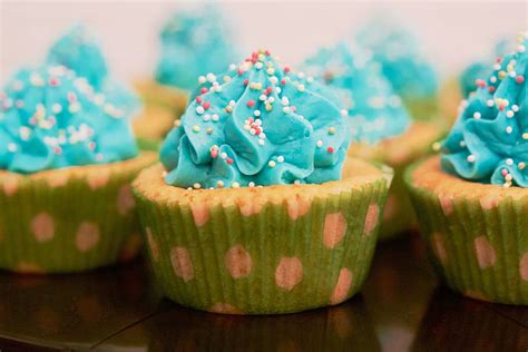 Green And Blue Cupcake Set Green Blue Cupcake Set Frosting