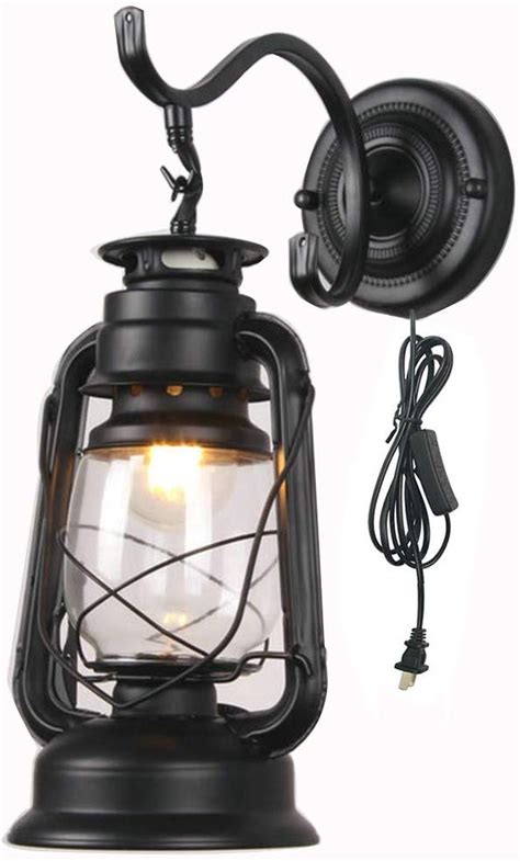 Standing out in modern lofts and restaurants, you can craft a colorful wall sconce light matching your decor. Amazon.com: ZJZTD Kerosene Wall Sconce Plug in Lantern ...