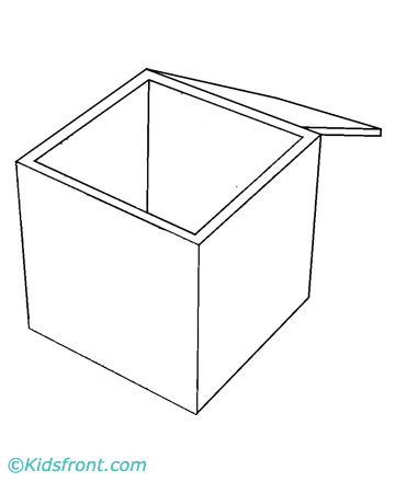 Box Coloring Pages Printable