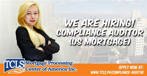 Job Openings At Tcls Mortgage Processing Center Of America
