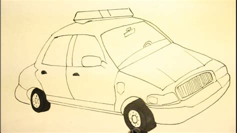 How To Draw Cartoons Police Car Easy Step By Stepcomo