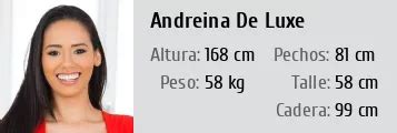 Andreina De Luxe Estatura Altura Peso Medidas Edad Biograf A Wiki