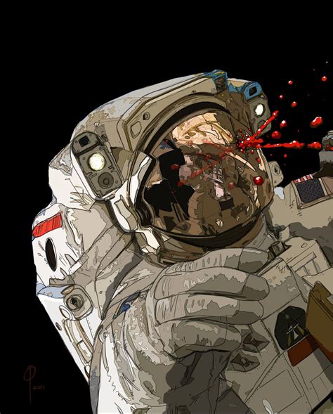 Space Trouble Paul Lasalle Space Art Astronaut Art Cyberpunk Art