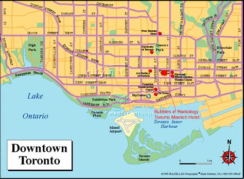 Attractions De Toronto Carte Carte Des Attractions De