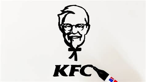 How To Draw The Kfc Logo Youtube