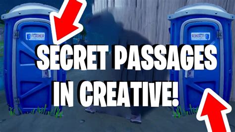 How To Get Secret Passage Porta Potties In Fortnite Creative Youtube