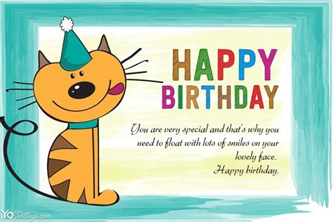 Yellow funny cheesy birthday card. Free Printable Funny Birthday Card With Cat Maker Online