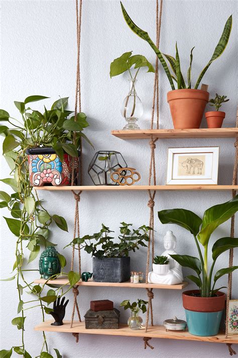 Handmade Hanging Plant Shelves Shelf Wall Unit Unique Etsy