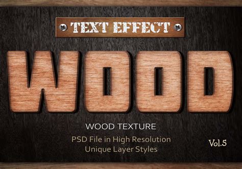 Wood Text Effect Psd Vol5 Free Photoshop Brushes At Brusheezy