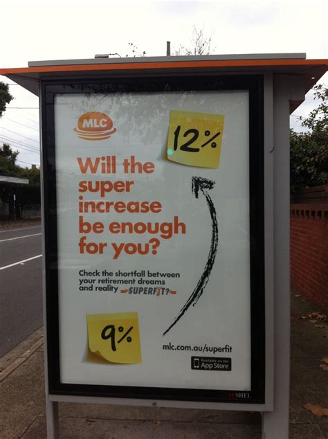 Advertising Superannuation On A Bus Shelter Bus Shelters App Ads