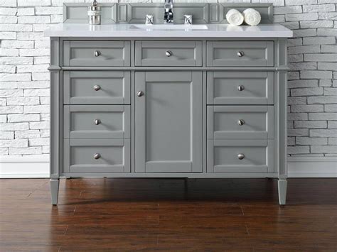 Complete any bathroom with the simple yet elegant alvin vanity. James Martin Brittany Collection 48" Single Vanity, Urban Gray