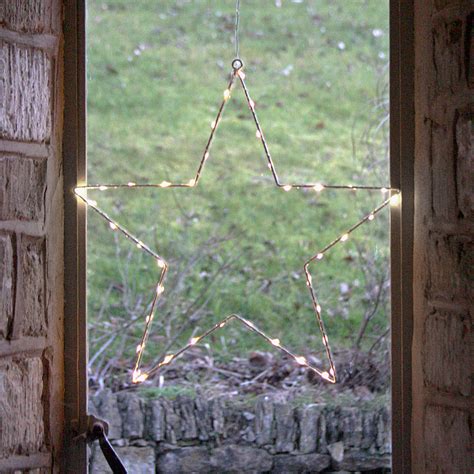 Large White Led Star Light By Primrose And Plum