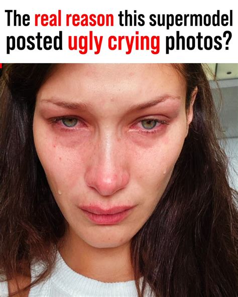 Why Is This Perfect Model Posting Her Crying Pictures Nightfam We May Not Be Like Her Yet