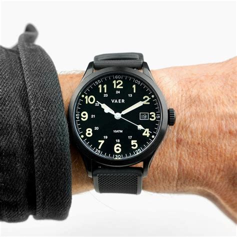 Vaer S5 Tactical Field 10atm Sapphire Glass 2x Straps