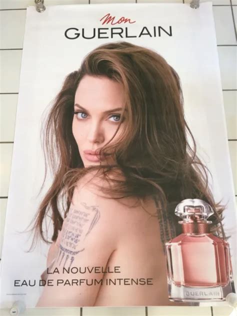 Affiche Rolled Poster Parfum Mon Guerlain Angelina Jolie X Ft Abri