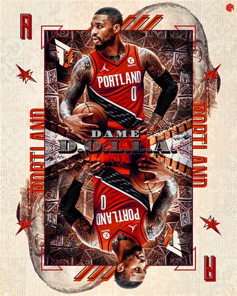 mtrvch on twitter nba playing cards 3 4 today s entry is dame lillard as ace dame was always