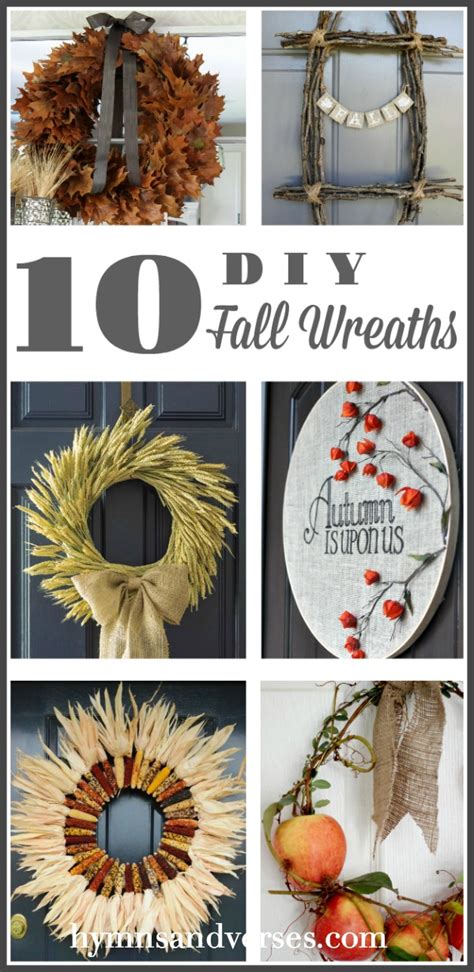 Ten Diy Fall Wreath Ideas Hymns And Verses